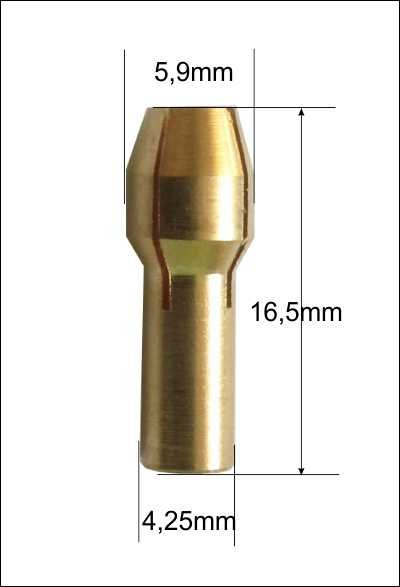 Набор цанг для бормашины 10шт для (Dremel)